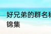 好兄弟的群名称大全 好兄弟的群名称锦集