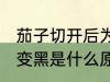 茄子切开后为什么会变黑 茄子切开后变黑是什么原因
