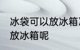 冰袋可以放冰箱冷冻吗 冰袋适不适合放冰箱呢
