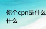 你个cpn是什么意思 你个cpn意思是什么
