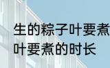 生的粽子叶要煮多久才能用 生的粽子叶要煮的时长