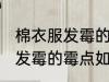 棉衣服发霉的霉点怎么能洗掉 棉衣服发霉的霉点如何能洗掉