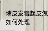 墙皮发霉起皮怎么处理 墙皮发霉起皮如何处理