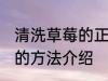 清洗草莓的正确方法有哪些 清洗草莓的方法介绍