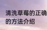 清洗草莓的正确方法有哪些 清洗草莓的方法介绍