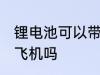 锂电池可以带上飞机吗 锂电池能带上飞机吗