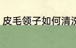 皮毛领子如何清洗 皮毛领子怎么清洗