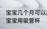 宝宝几个月可以用吸管杯 多大可以给宝宝用吸管杯
