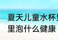夏天儿童水杯里泡什么 夏天儿童水杯里泡什么健康