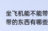 坐飞机能不能带纸包的药 坐飞机不能带的东西有哪些